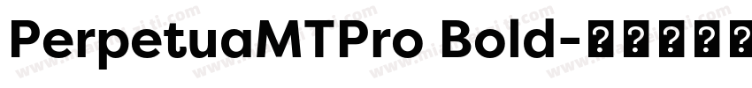 PerpetuaMTPro Bold字体转换